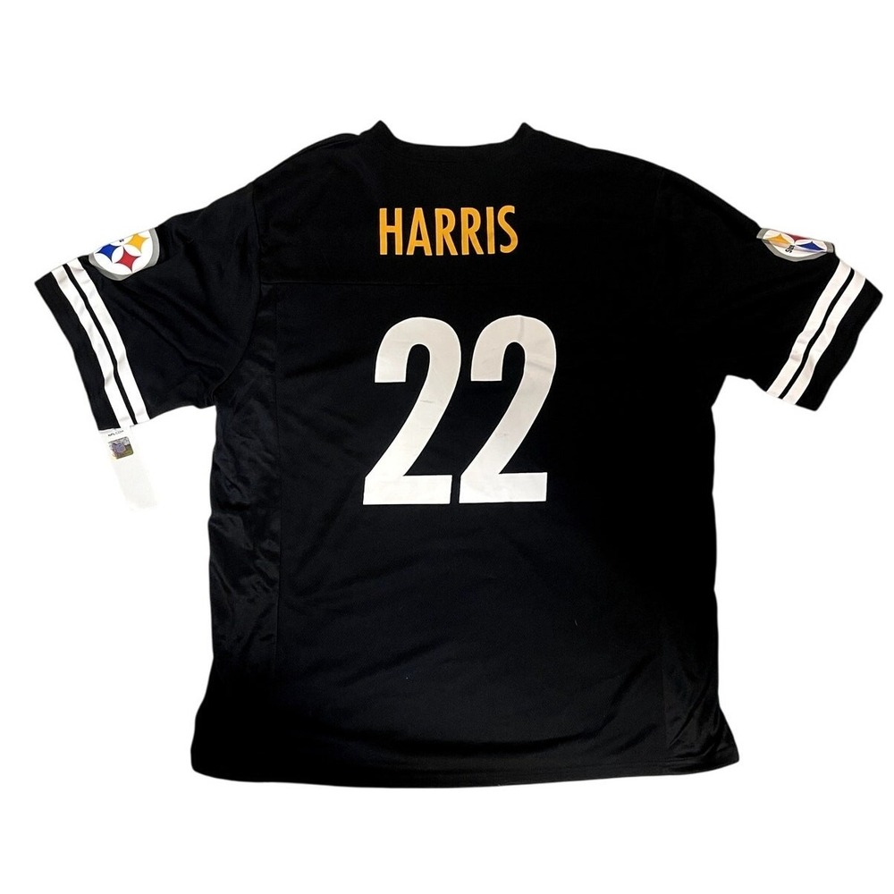 NFLPA Najee Harris Pittsburgh Steelers Jersey 22 XXL 2XL Team Apparel Black NWT